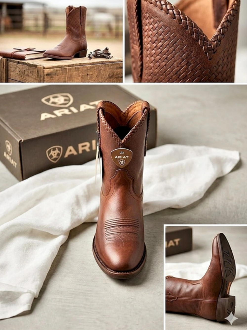 Ariat Sterling Cora Western Boot Women's Brown US 7.5 B Medium